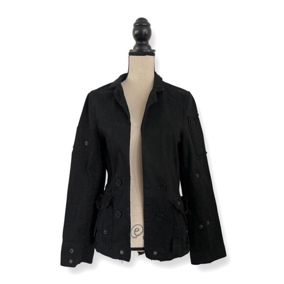 Zadig & Voltaire Black Cotton Jacket Size L / MALOP - Picture 1 of 5